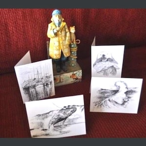 Marine themed blank cards