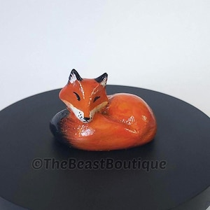 Red Fox Figurine - Natural Collection, miniatures for indoor display