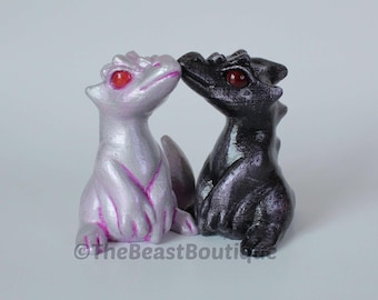 Dragon Hatchling Figurines - Hand-painted fantasy creature, mythology