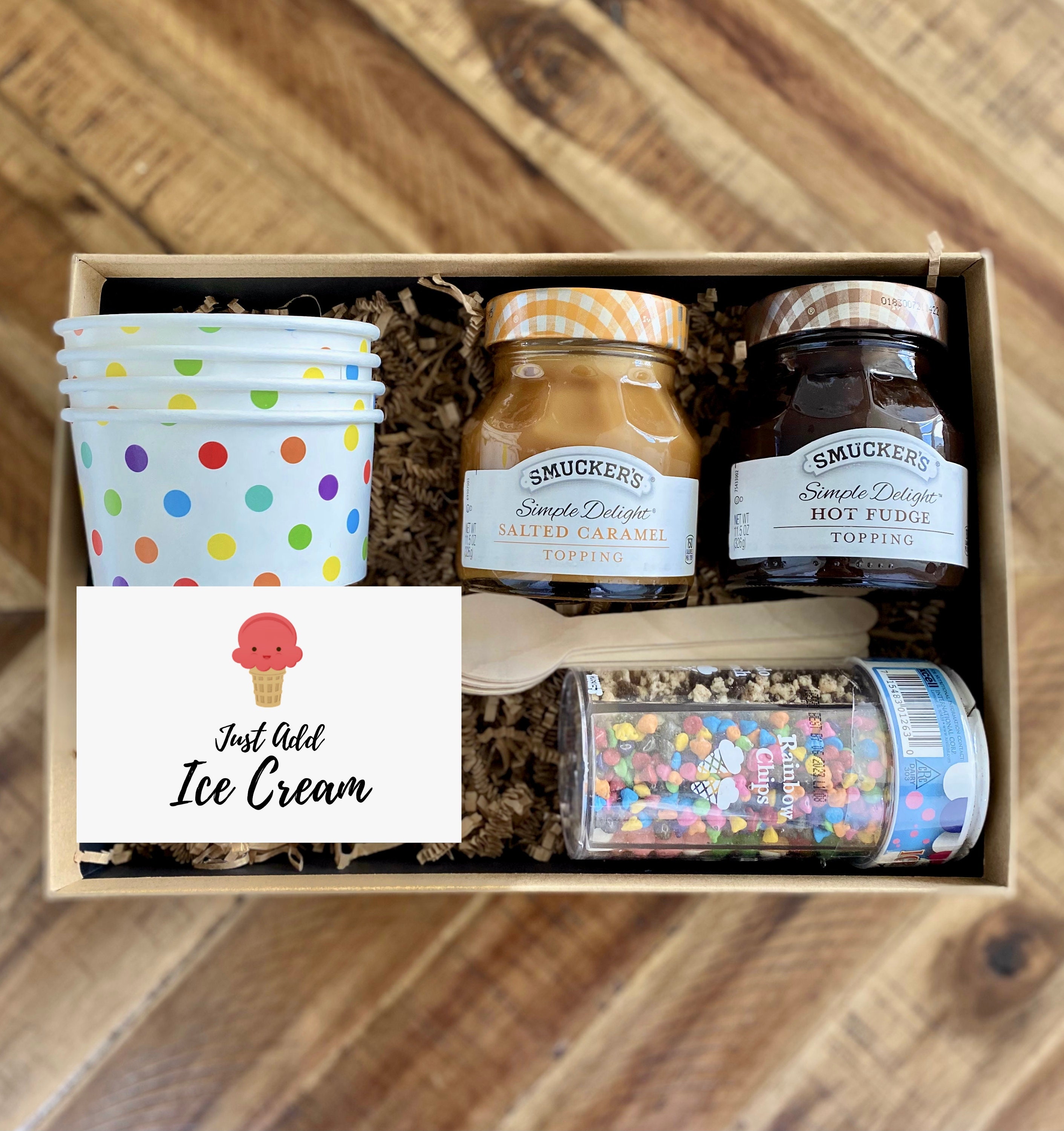 Free shipping on Just add ice cream gift box for your next Etsy