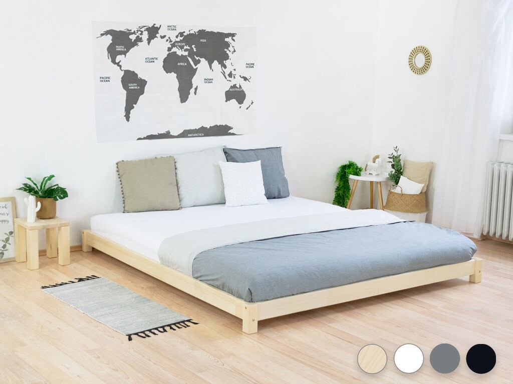 Wooden Double Bed in Japanese Style TATAMI Etsy