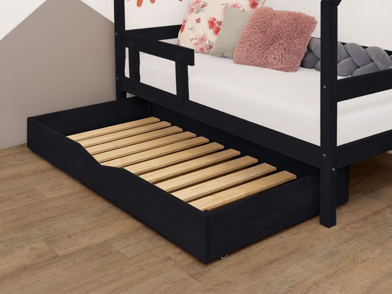 Contenitori Sottoletto In Legno Con Ruote Sotto letto cassetto in legno BUDDY su ruote per letti Tery 8we7AQRi