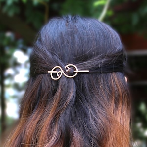 Tiny Hair Clip for Thin Hair, Copper Hair barrette, Wire Hair Clips, Gift for Her