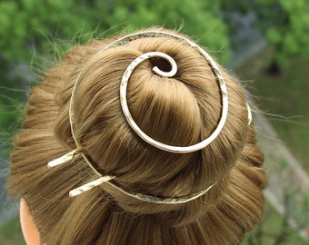 Spiral hair pins discount