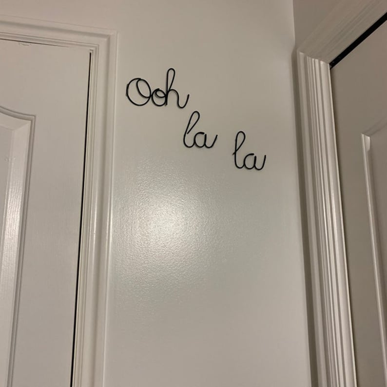 Ooh La La Sign Wire Words Wire Wall Art Wire Wall Words Etsy