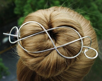 NEW Silver Waved Hair Grips Slides U Clips Bun Wavy Pins pitching Jura accessory 