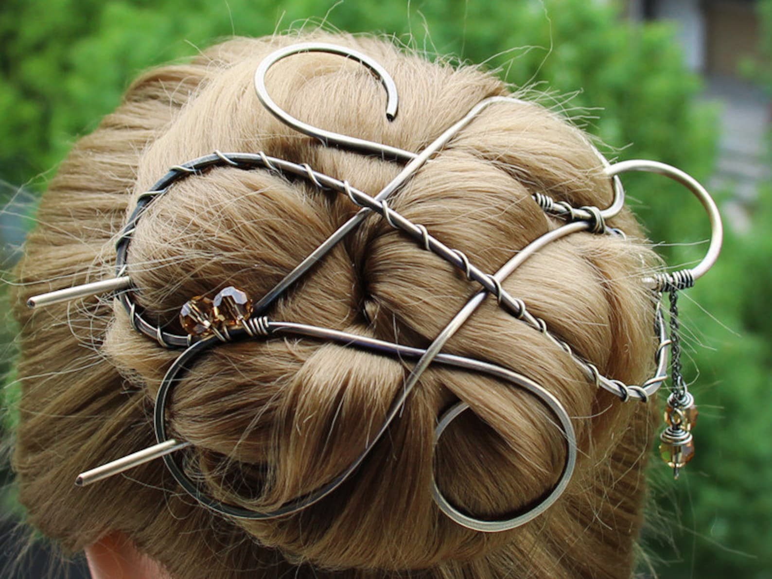 Celtic Hair clip Hair Bun Holder Large Hair Slide Hair Fork Etsy