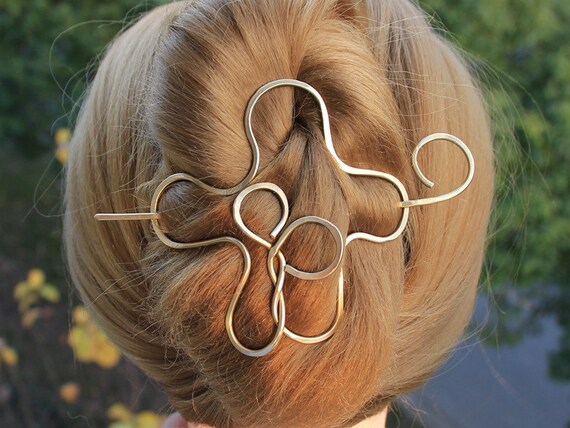 Large Hair Clip Thick Hair Pin Hair Stick Hair Barrette Etsy