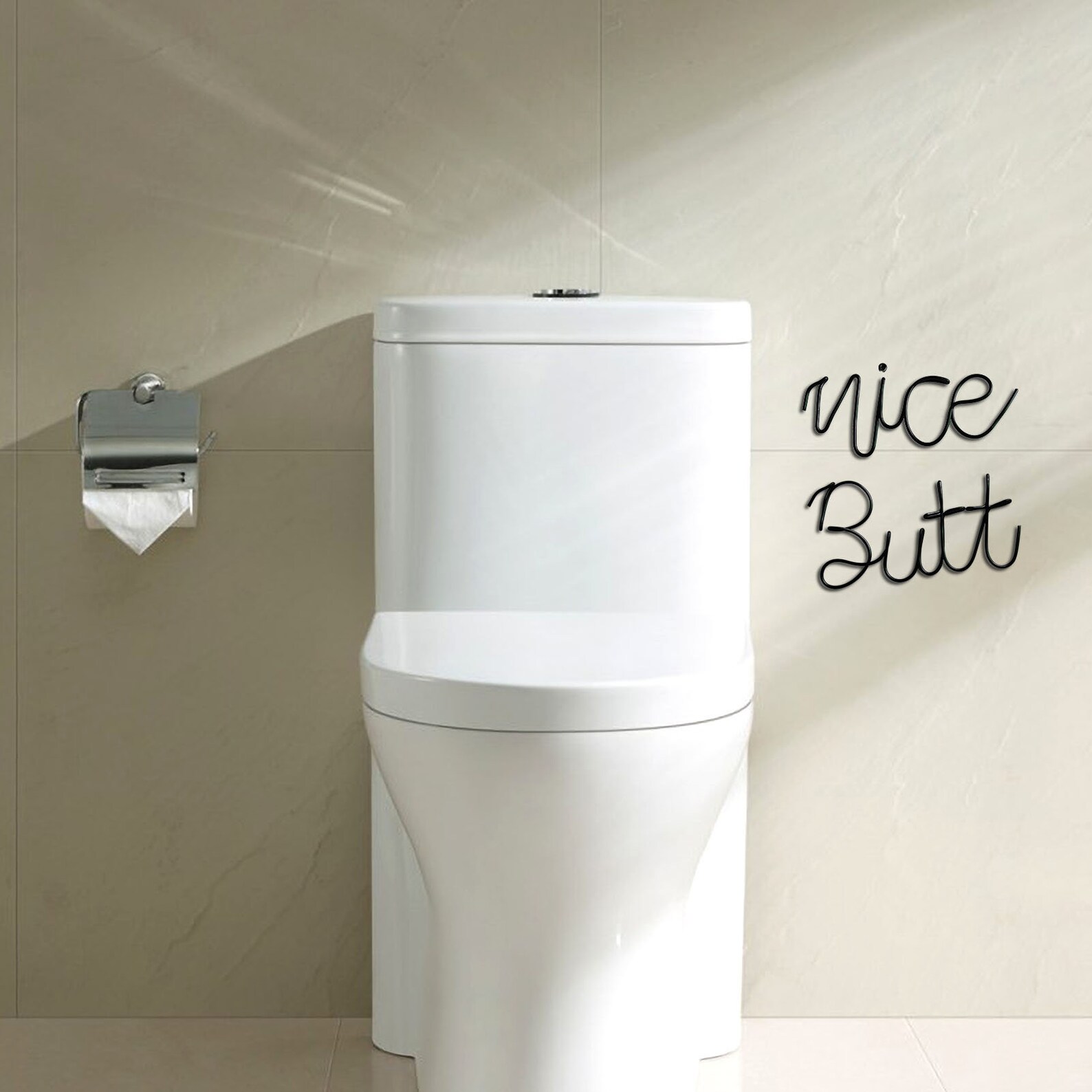 Nice Butt Sign Funny Bathroom Sign Bathroom Decor Bathroom | Etsy