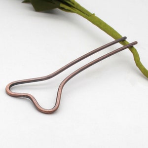 Herz Haar Gabel, Metall Haarnadel, Kupfer Haarstäbe, Rose Gold Dutt Halter, Dutt Pin, Hochsteckfrisur Bun Maker, French Twist Haarschmuck für Frauen