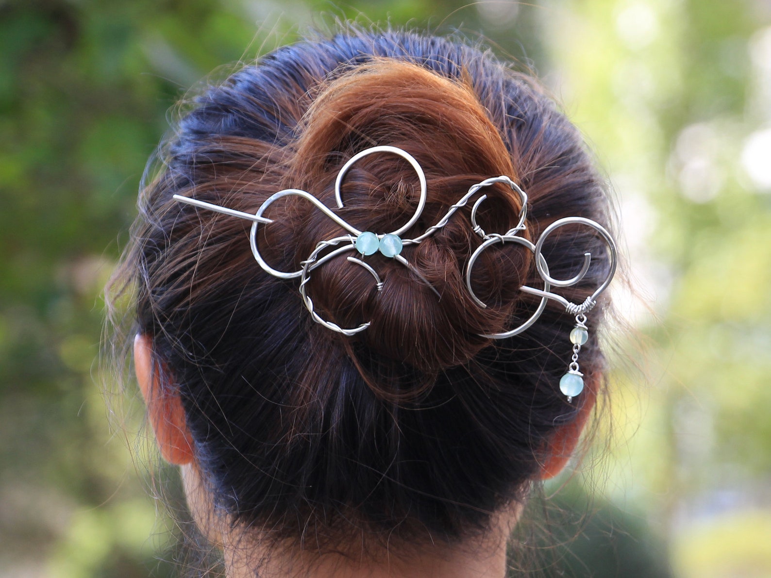 Very Large Hair Barrette for Thick Hair Copper Hair Pin Hair Etsy