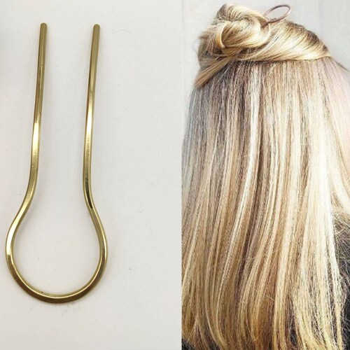 Gold U Hair Pin100 PC Gold Metal Hair Pins nickel and Lead Etsy