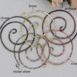 Hair Bun Cage with Hair Fork, Hair Accessories for Women Gift, Gold Hair Clip for Thick Hair, Large Hair Barrette Bun Holder Spiral hair pin image 5