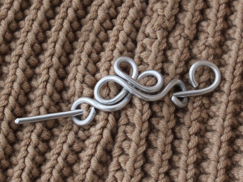 Silver Shawl Pin Scarf Pin for Girl Coat Pin Sweater | Etsy