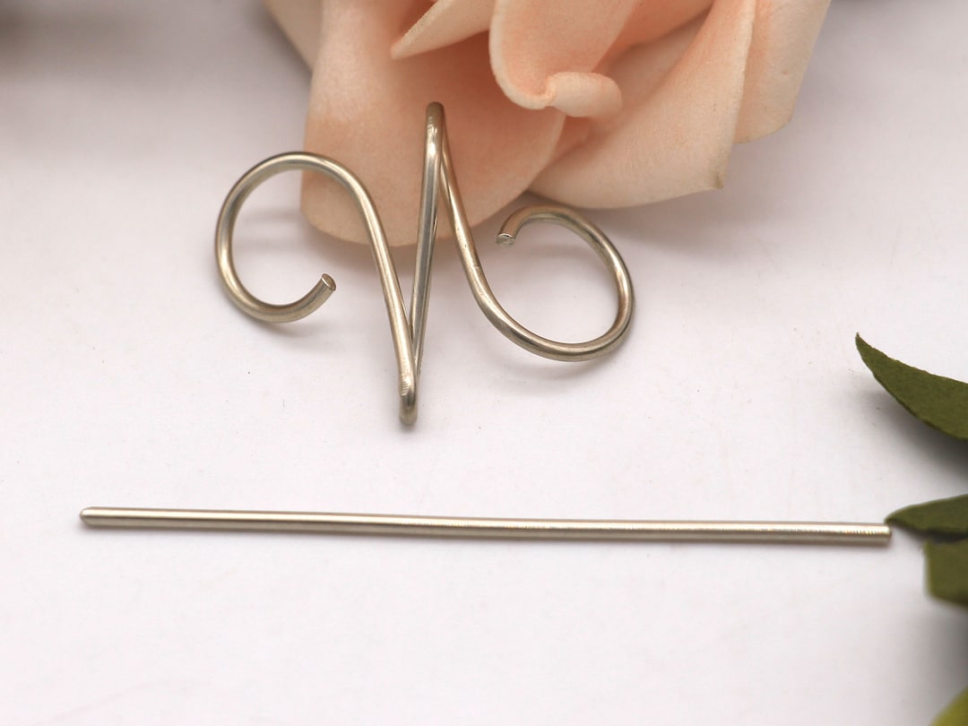 Tiny Hair Clip for Thin Hair, Small Copper, Brass or Silver Hair