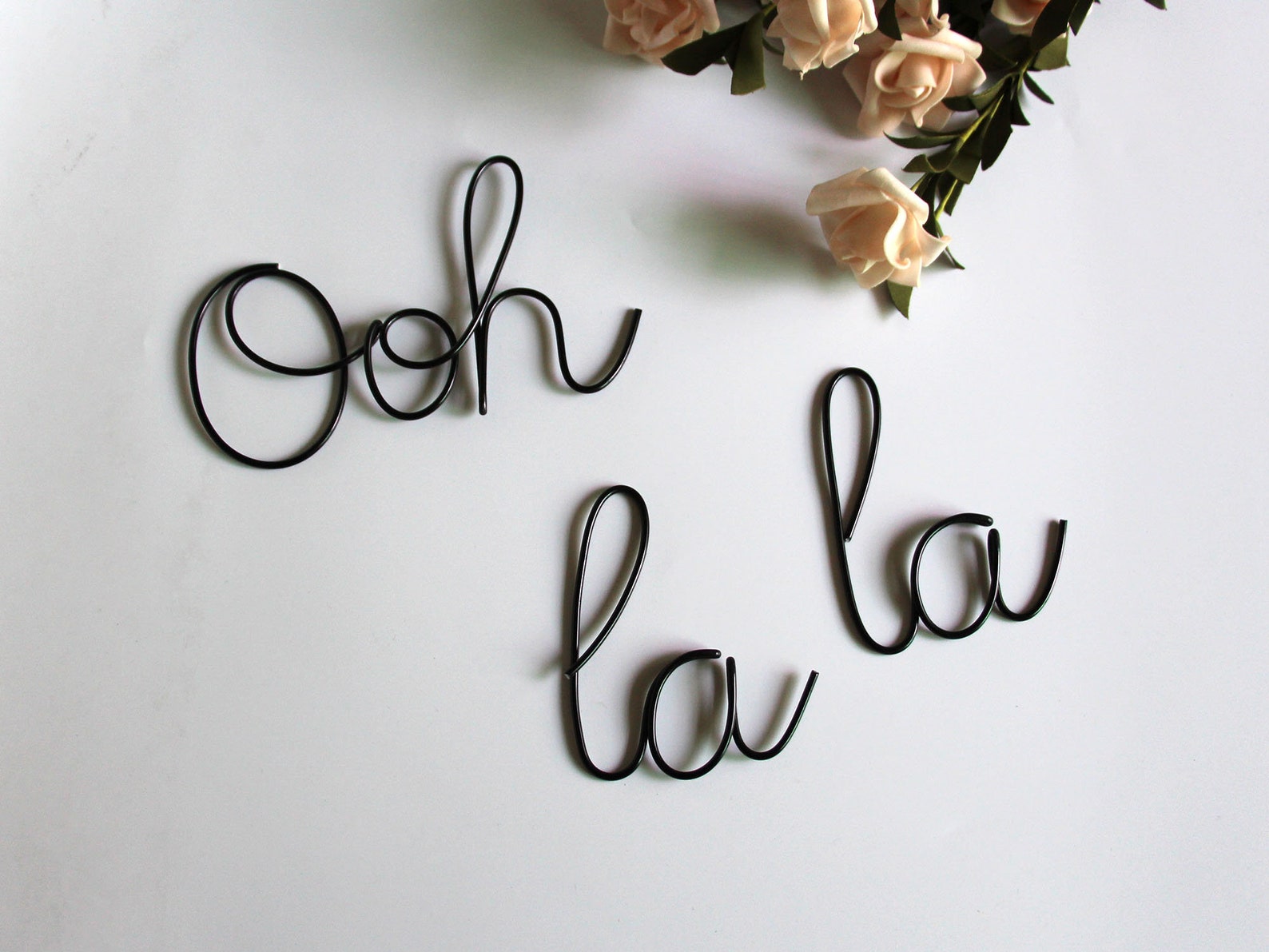 Ooh La La Sign Wire Words Wire Wall Art Wire Wall Words Etsy