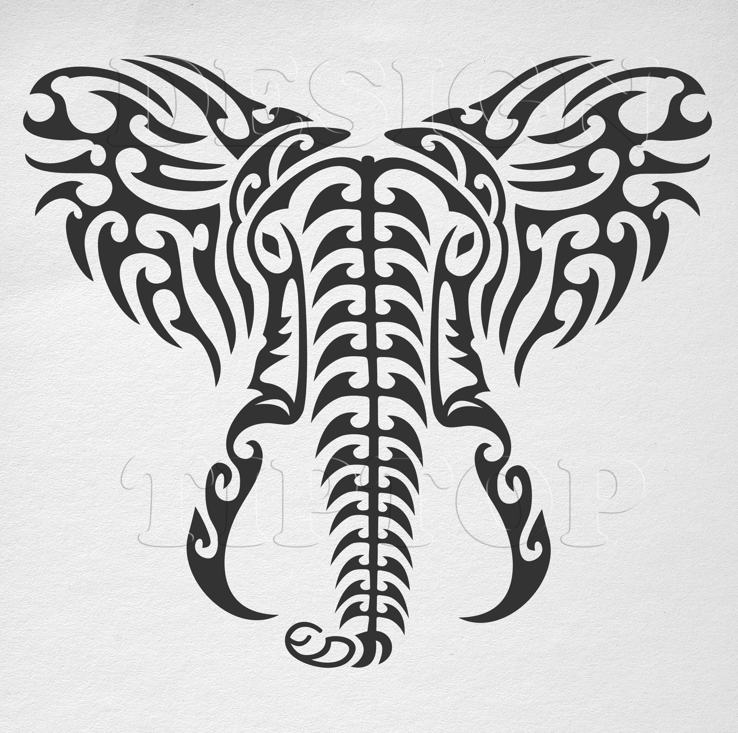 Download Elephant SVG wall decor wall art tshirt design tattoo | Etsy