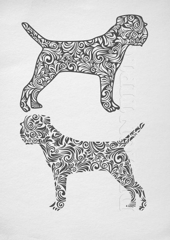 Download Dog Svg Zentangle Svg Border Terrier Swirl Svg Dog Tshirt Etsy PSD Mockup Templates
