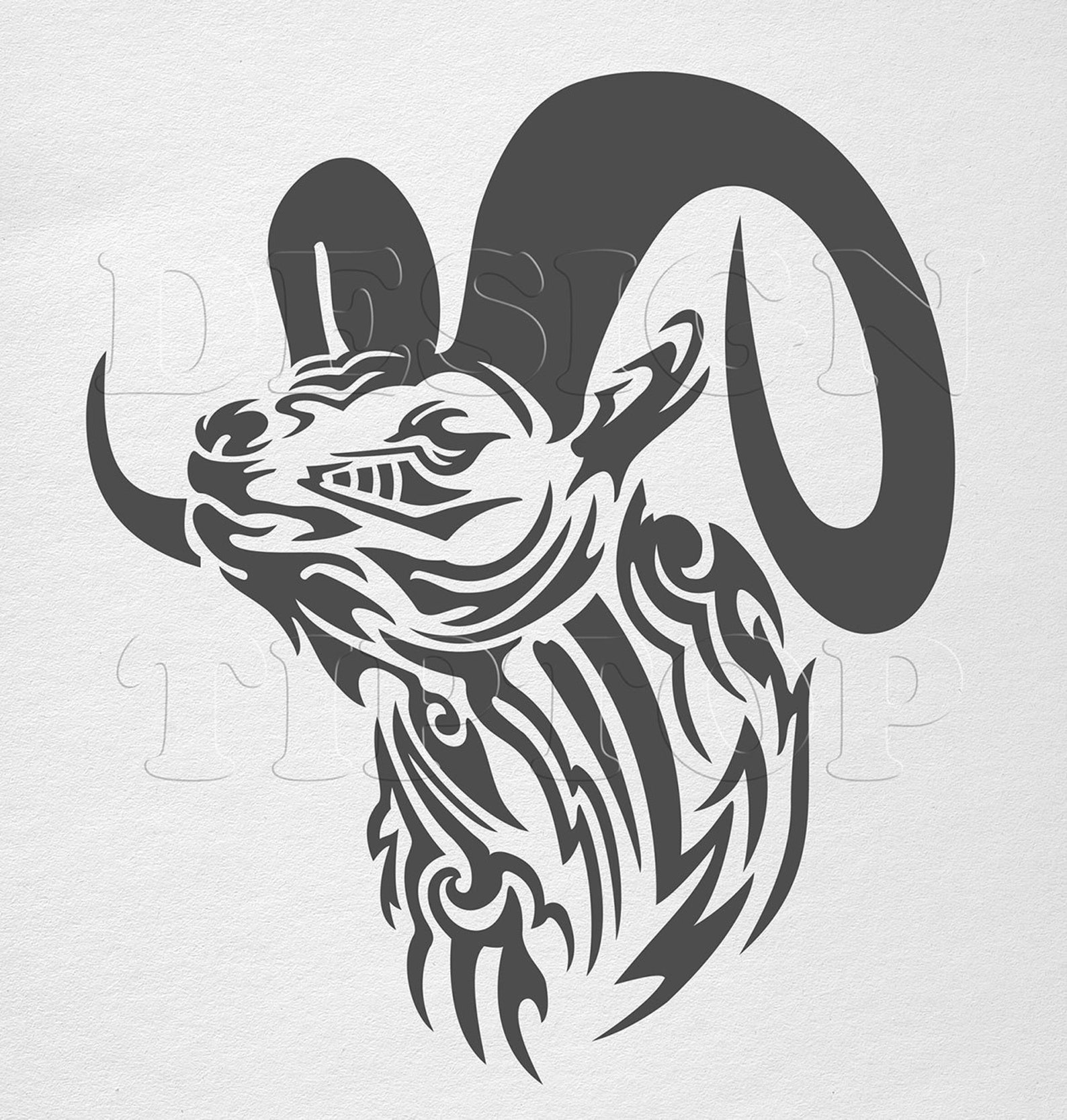 Aries svg zodiac sign tribal tattoo design logo team sport | Etsy