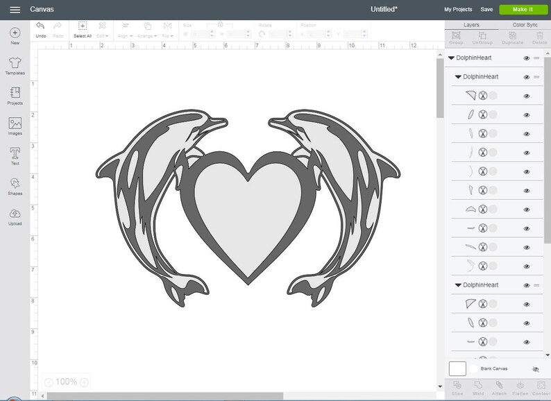 Download Dolphin SVG heart SVG dolphin shirt embroidery design | Etsy