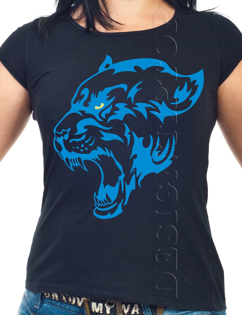 Download Panther SVG dxf panther cut file embroidery designs | Etsy