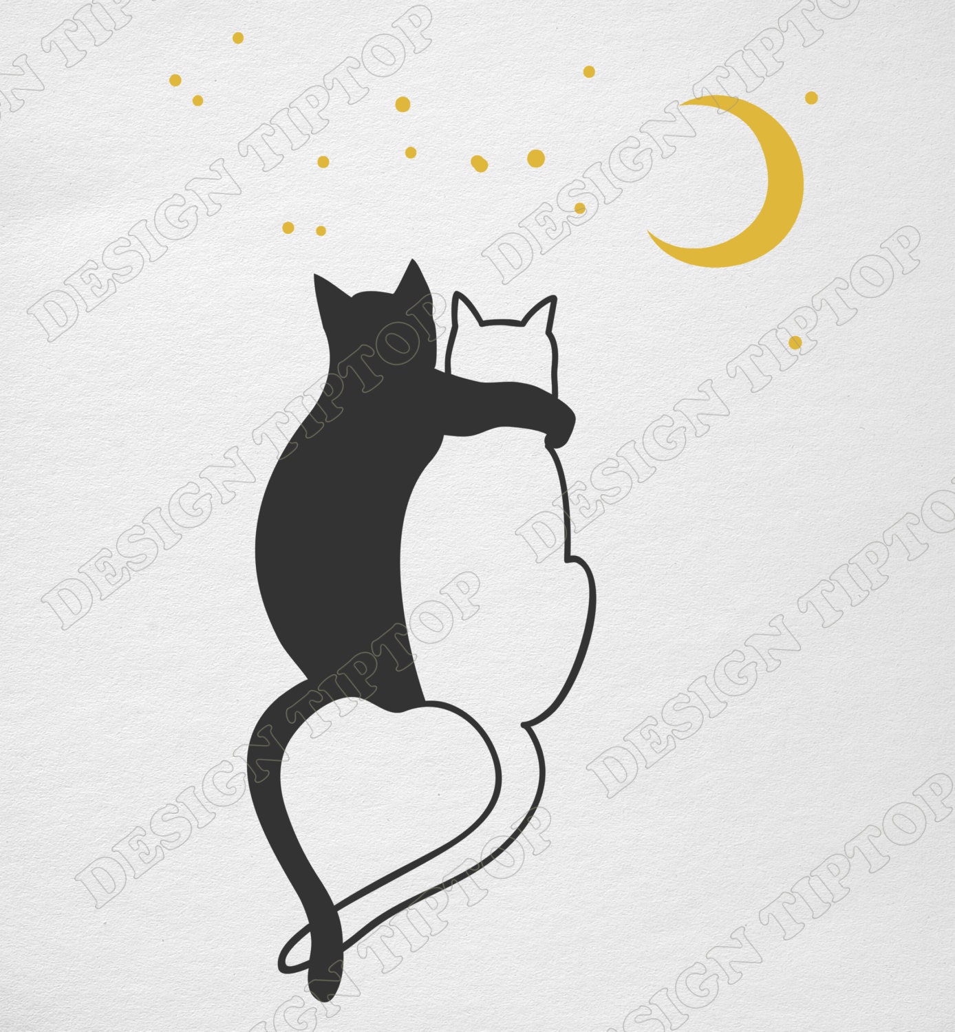 Download Cats love, svg, dxf, png, Cricut, Silhouette, Cat shirt ...