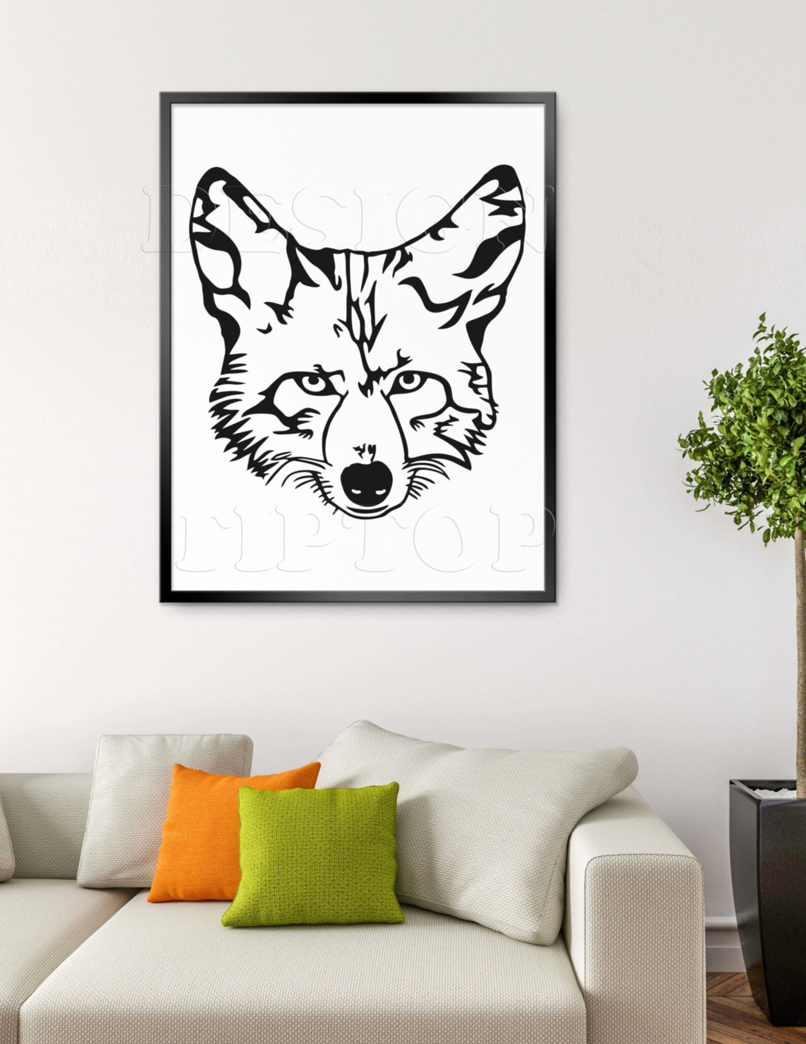 Face of coyote SVG head of coyote coyote dxf png eps | Etsy