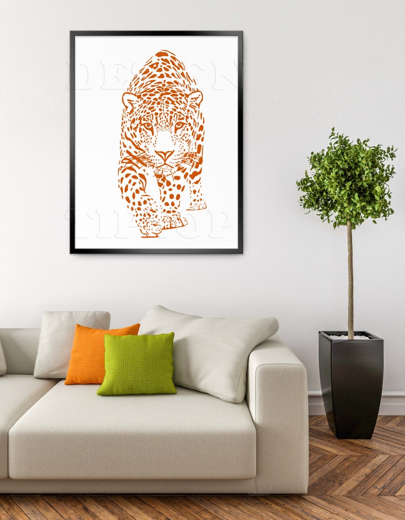 Download Leopard Print Silhouette Cricut Cut File : Paw Print Animal Silhouette Leopard Cheetah Print ...
