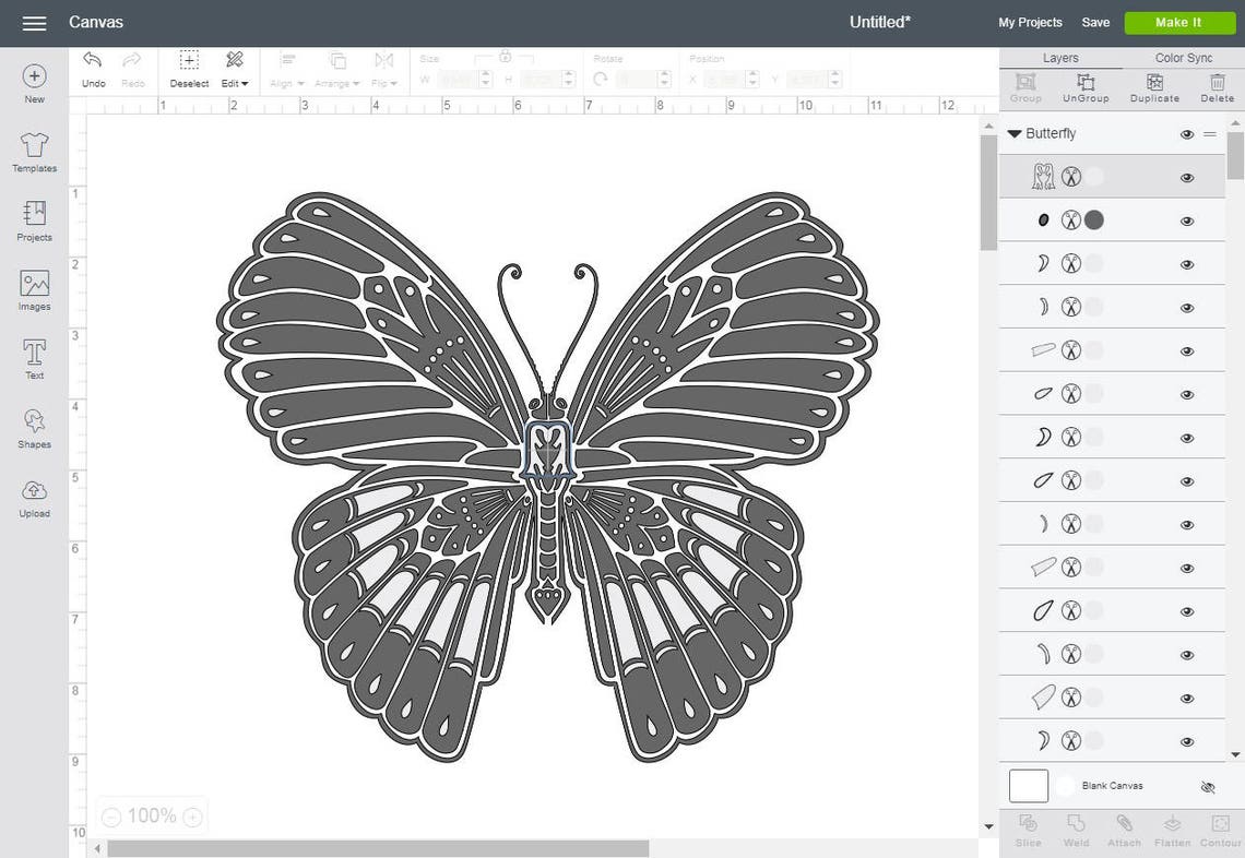 Download Beautiful butterfly SVG dxfpng eps print and cut Cricut | Etsy