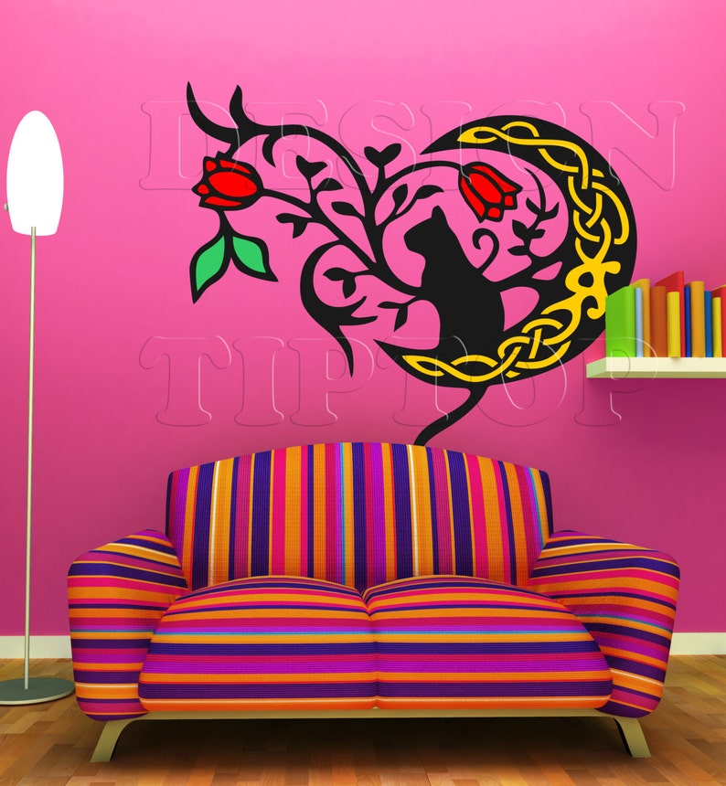 Download Kat en maan SVG silhouet gesneden bestanden maan SVG maan ...