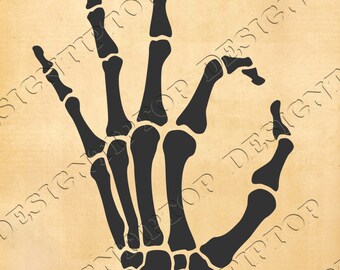 Skeleton hands SVG Skeleton hand svg dxf png eps cdr