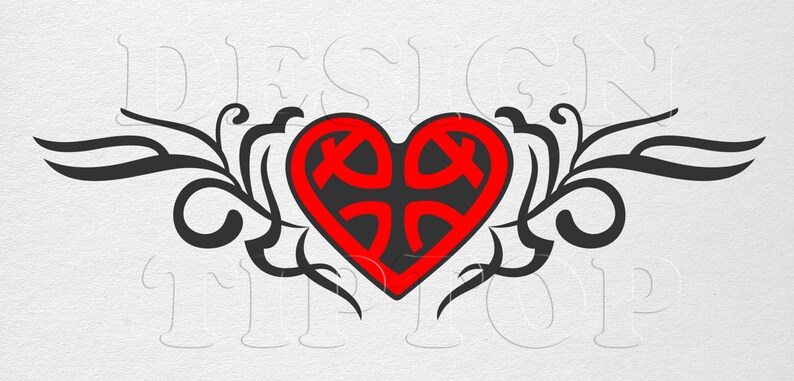 Celtic SVG Celtic Heart Celtic Stencil Celtic Shirt Heart | Etsy