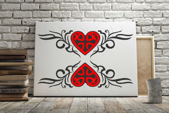 Celtic Svg Celtic Heart Celtic Stencil Celtic Shirt Heart Etsy