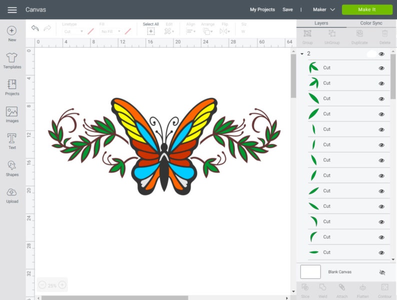 Layered butterfly SVG butterfly with flower butterfly | Etsy