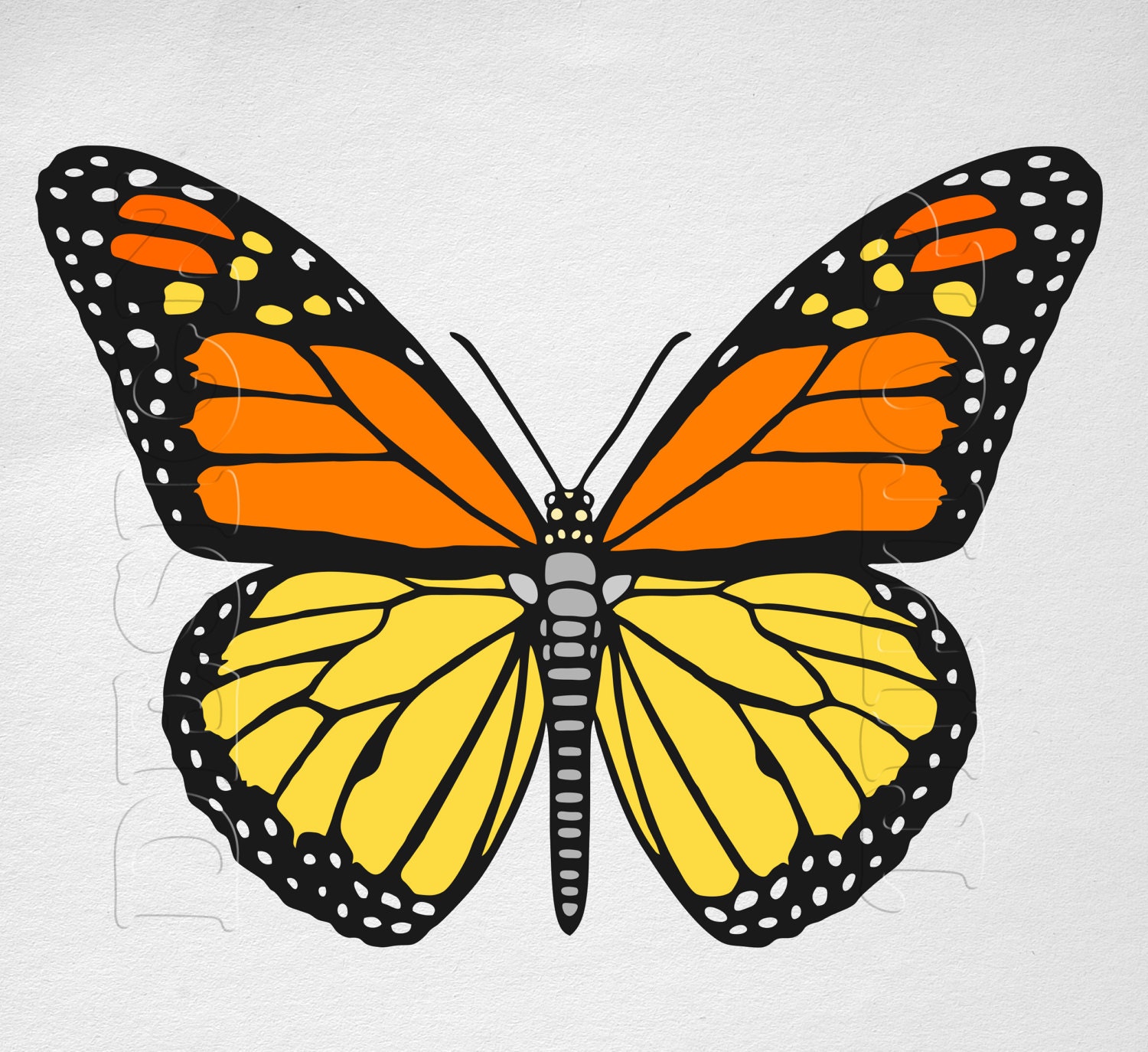 Butterfly Svg Monarch Butterfly Print And Cut Files Cricut Etsy