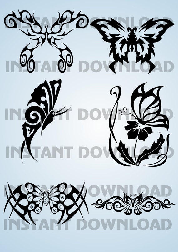 Download Butterfly Svg Vinyl Cutting Wall Decor Wall Clock Sticker Etsy