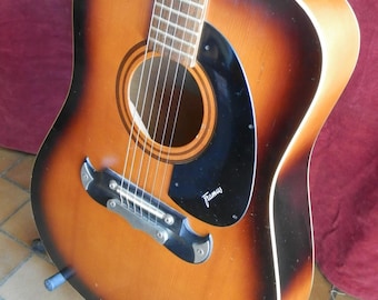 Guitare acoustique Framus Texan à 6 cordes.