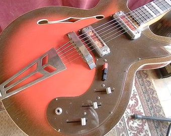 Hollow-body, Thinline, Electric Guitar, Melodia 2
