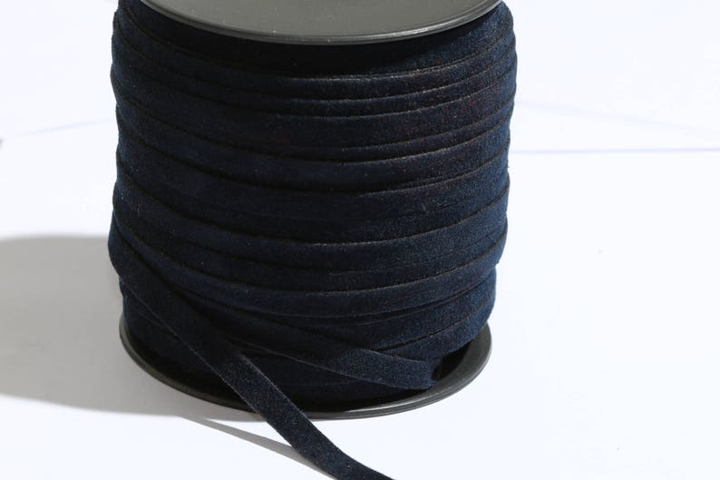 Leather 6mm Dark Blue suede leather suede rope Cord Bracalet Leather,Choker leather,Choker