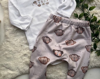 Cheeky monkey  vest and leggings set