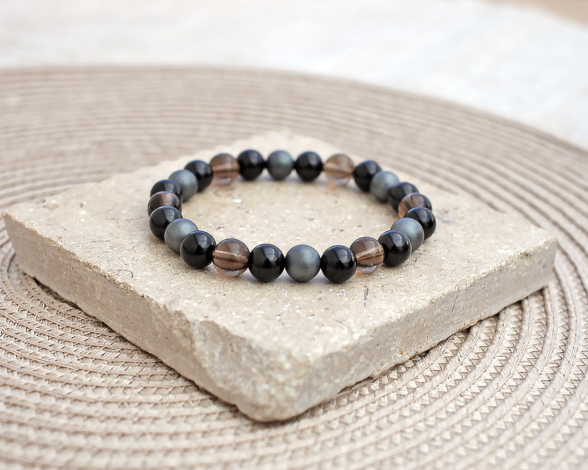 Dainty Chakra Bracelet With Coconut Shell Spacers - Spirit Connexions