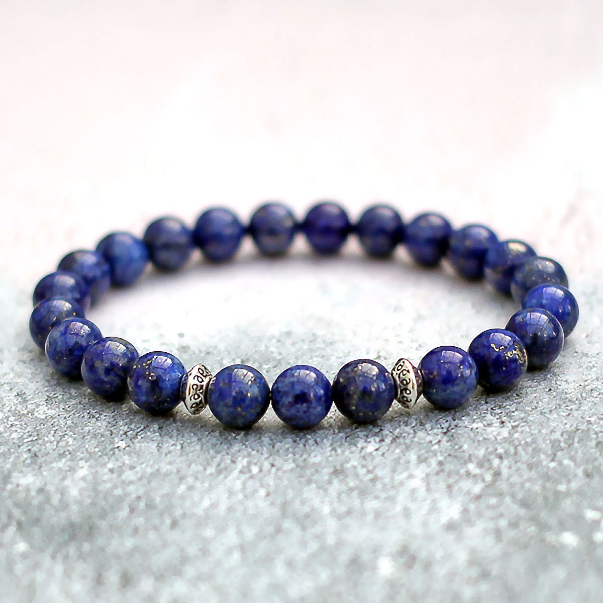 Lapis Lazuli Bracelet 8mm Gemstone Beads Psychic Protection Etsy