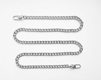 Handmade Metal Chain Bag Strap, Wristlet Pouch Strap