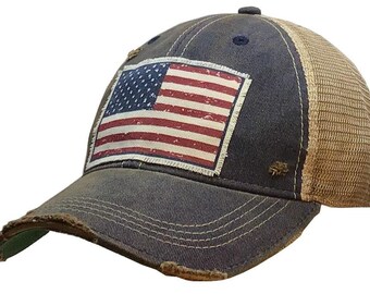 Mini American Flags Glasses Trucker Cap Men//Women Classic Sports Hats
