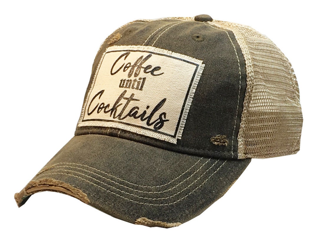 【SINNERS ATTIRE】 Distressed Trucker Hat Distressed Trucker Hat - Black/White – LITCollective