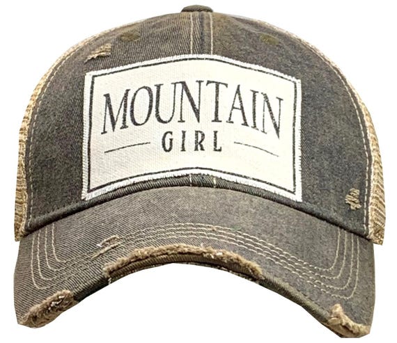 Mountain Girl Distressed Trucker Cap | Moms Trucker Cap  display picture 1