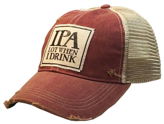 distressed baseball hat