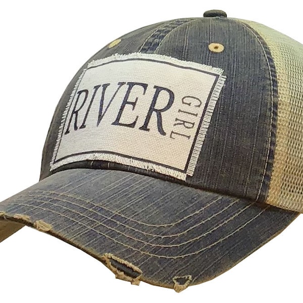 River Girl Distressed Trucker Cap main image 0