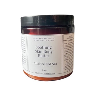 4 or 8oz Soothing Body Butter. Whipped Shea and Mango Body Butter.