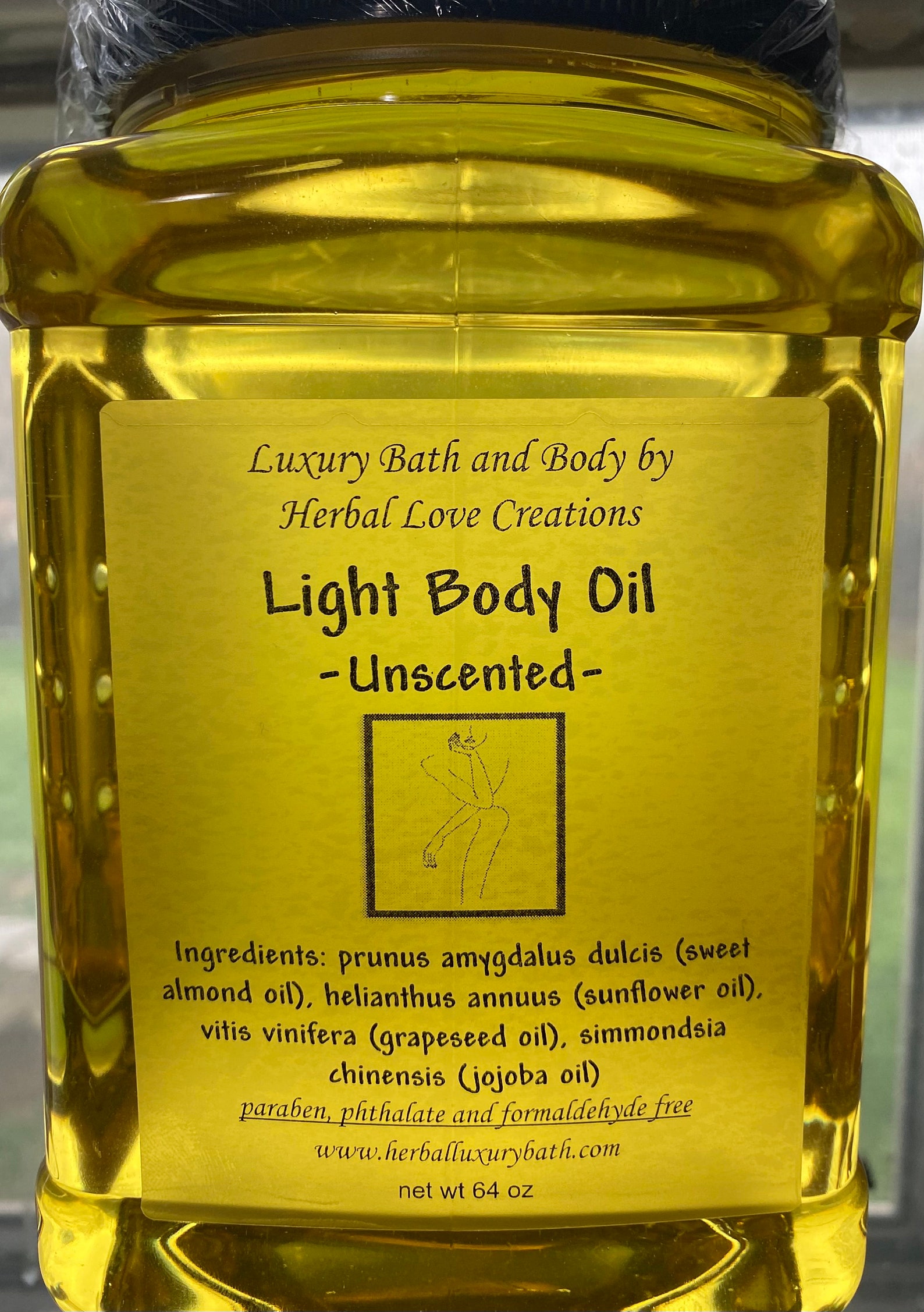 Half Gallon Wholesale Light Body Oil. Bottle Label and Resell Etsy